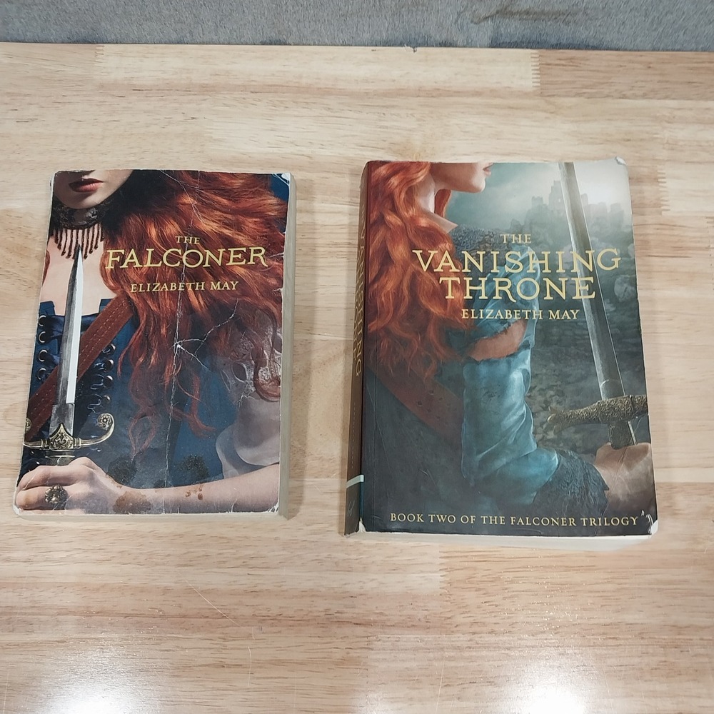 Elizabeth May YA Fantasy Books The Falconer Vanishing Throne Lot of 2 Paperback